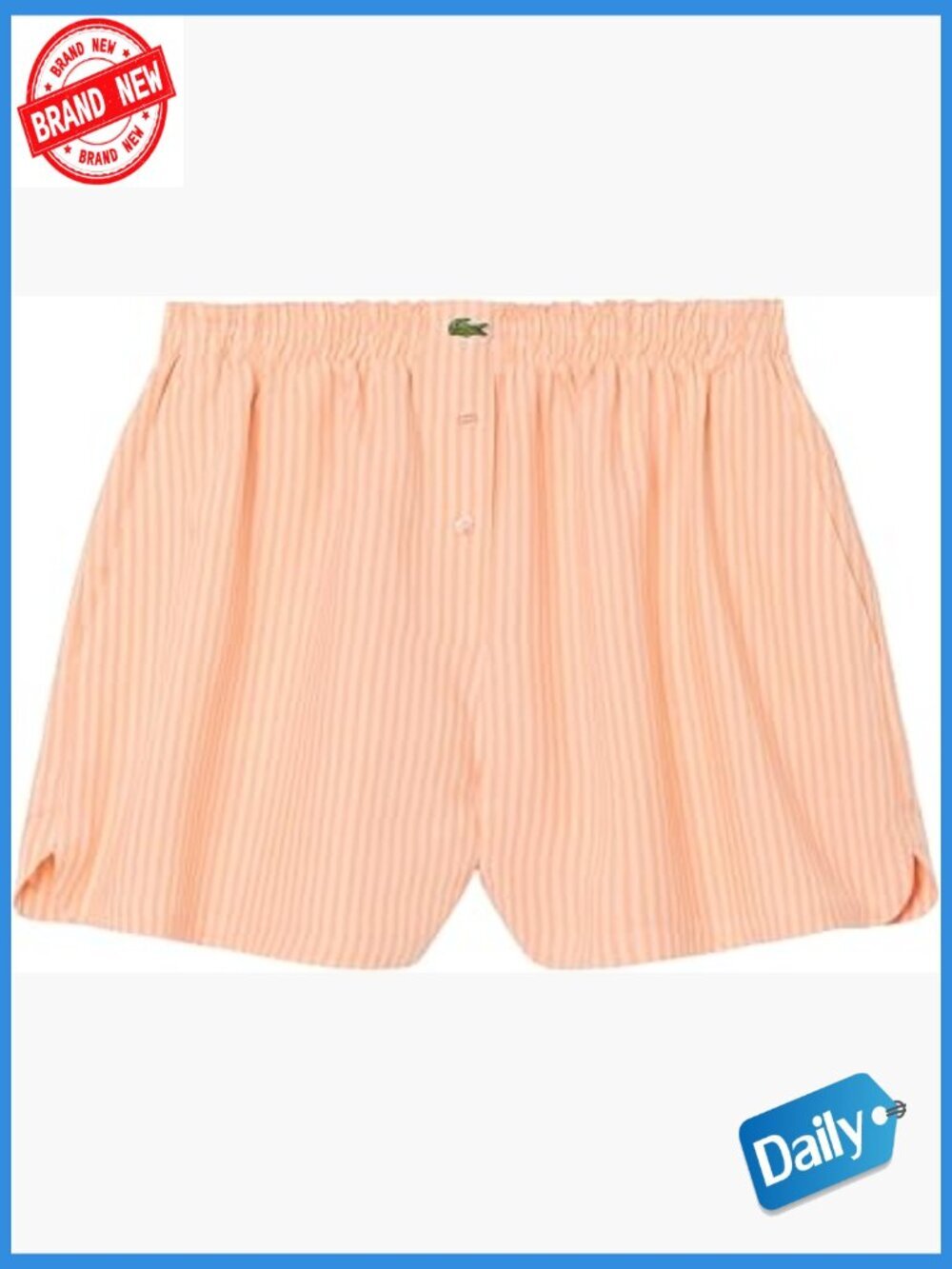 Oversized Linen Blend Shorts with Crochet Trim